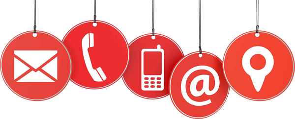 Image Result For Contact Info - Contact Us Red (600x243)
