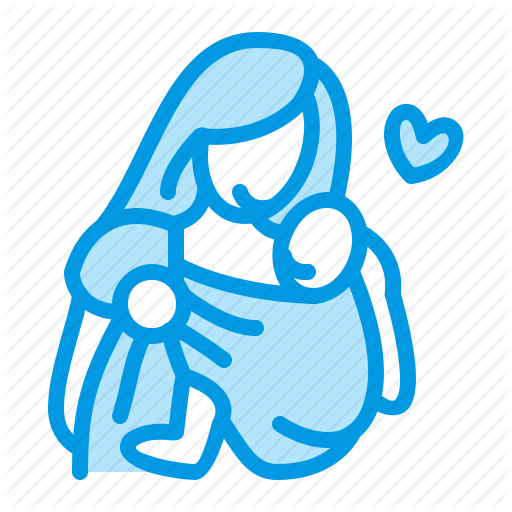 Diaper Svg Breastfeeding Banner Royalty Free Download - Mom Icon Blue (512x512)