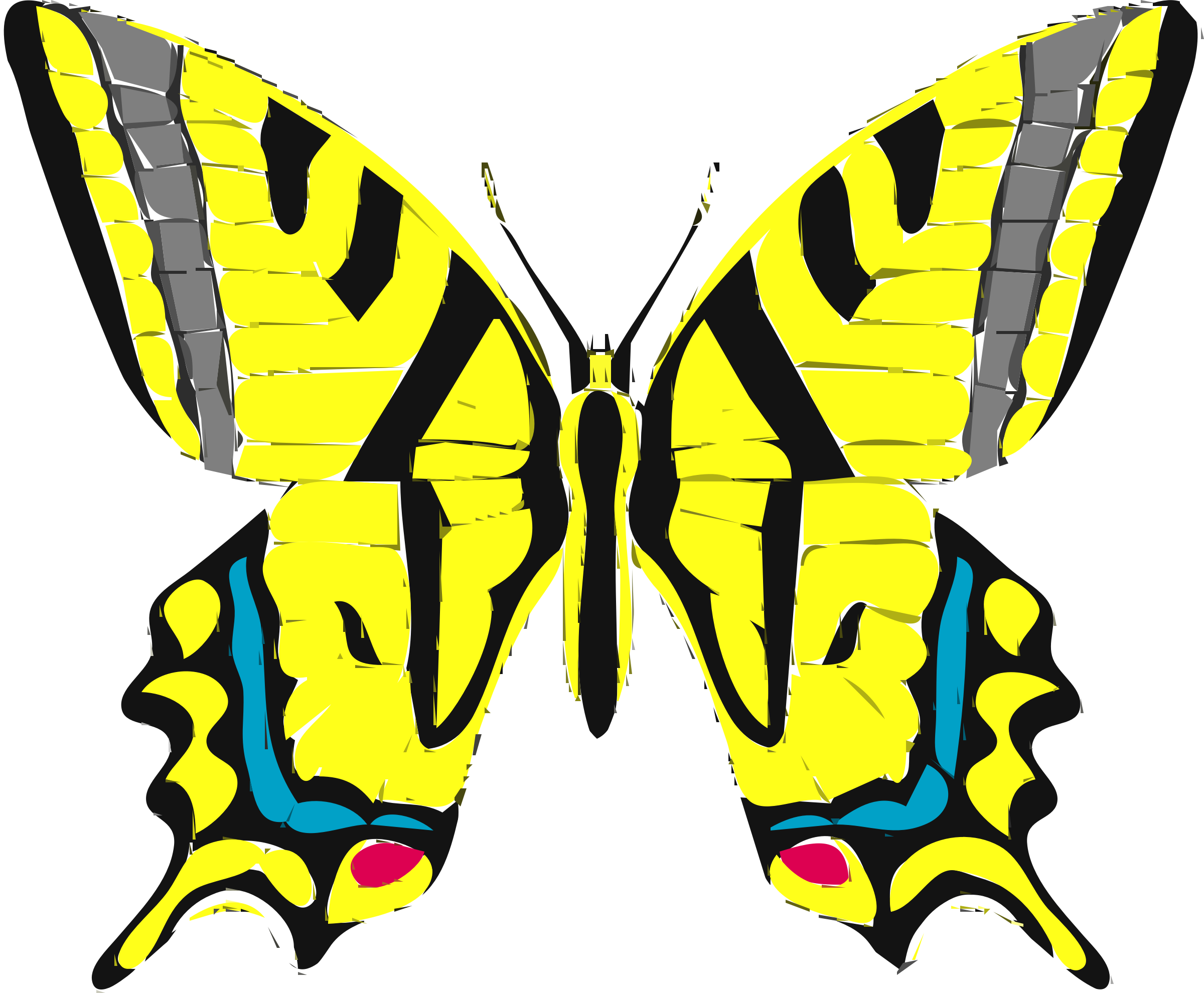 Swallowtail Butterfly Insect Eastern Tiger Swallowtail - Yellow Butterfly Clip Art (2400x1980)
