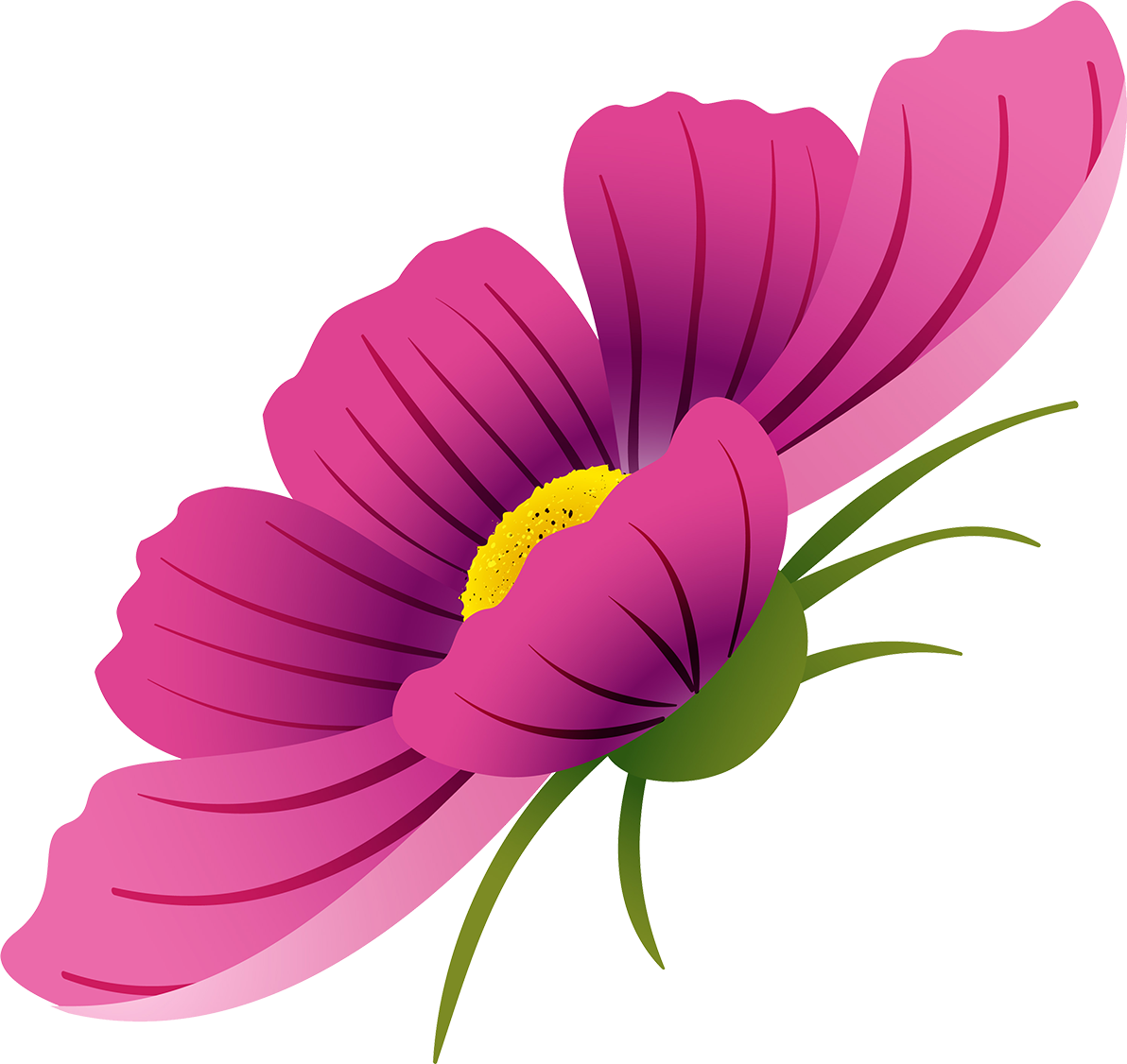 Svg Royalty Free Download Flower Watercolor Painting - Watercolour Of Cosmos Flowers Transparent (1192x1126)
