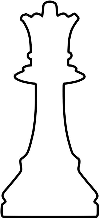 Chess Piece King Queen Staunton Chess Set - Queen Chess Piece Silhouette (750x750)