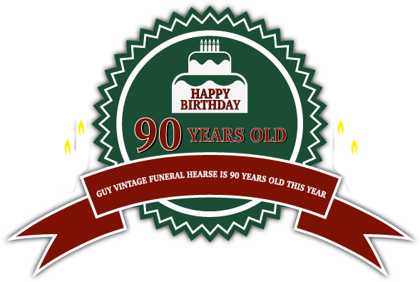 A Vintage Funeral Hearse In Kent - City Of Susanville Logo (598x404)