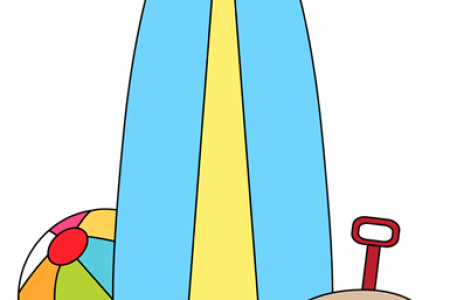 Surfboard Clipart Border - Clip Art (450x300)