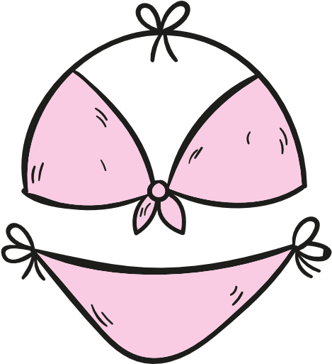 Clipart Free Download Fashion Clothes Femenine Swimming - Bikini Vector Png (512x512)