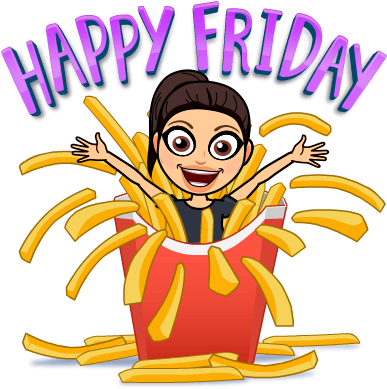 Jpg Royalty Free Download Buffer On Twitter Wooo Happy - Friday Bitmoji (398x398)