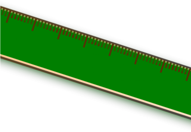 Ruler Clipart Blue - Carmine (640x480)