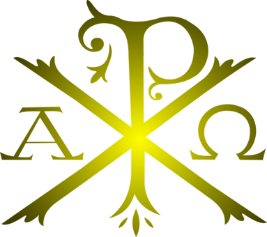 Chi Rho Symbol Christian Cross - Chi Rho (383x340)