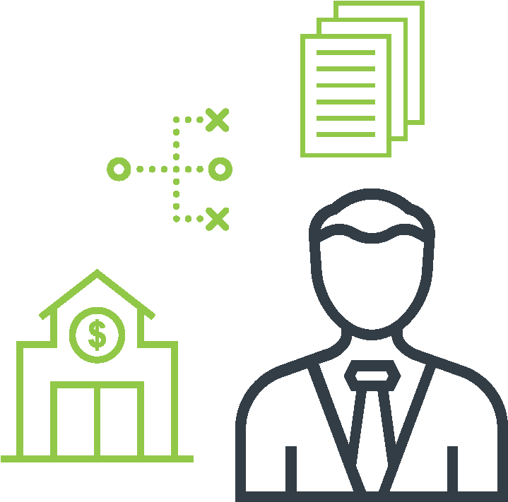 Mortgage Banker - Vector Graphics (833x833)