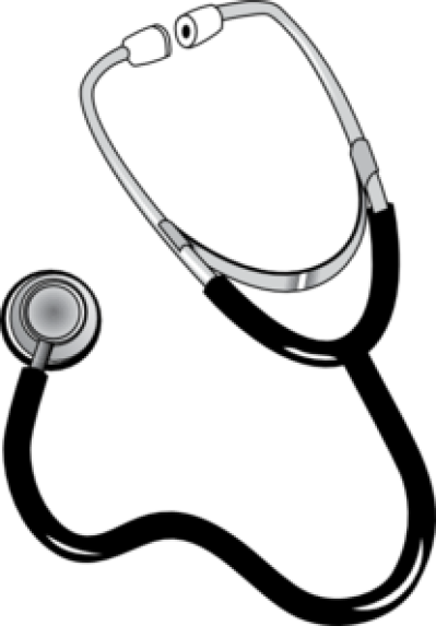 Doctor Tools Clipart - Stethoscope Clipart (399x573)