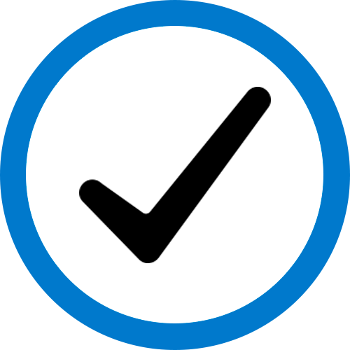 In Denmark There Are Laws And Regulations That Guarantee - Blue Tick In Circle (500x500)
