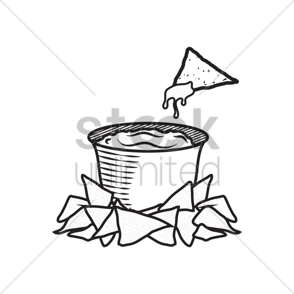 Nachos At Getdrawings Com Free For Personal - Drawing (600x600)