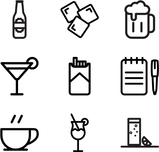 Svg Freeuse Download Alcohol Vector Flat Design - Cocktail Bar Staff Wanted (600x564)