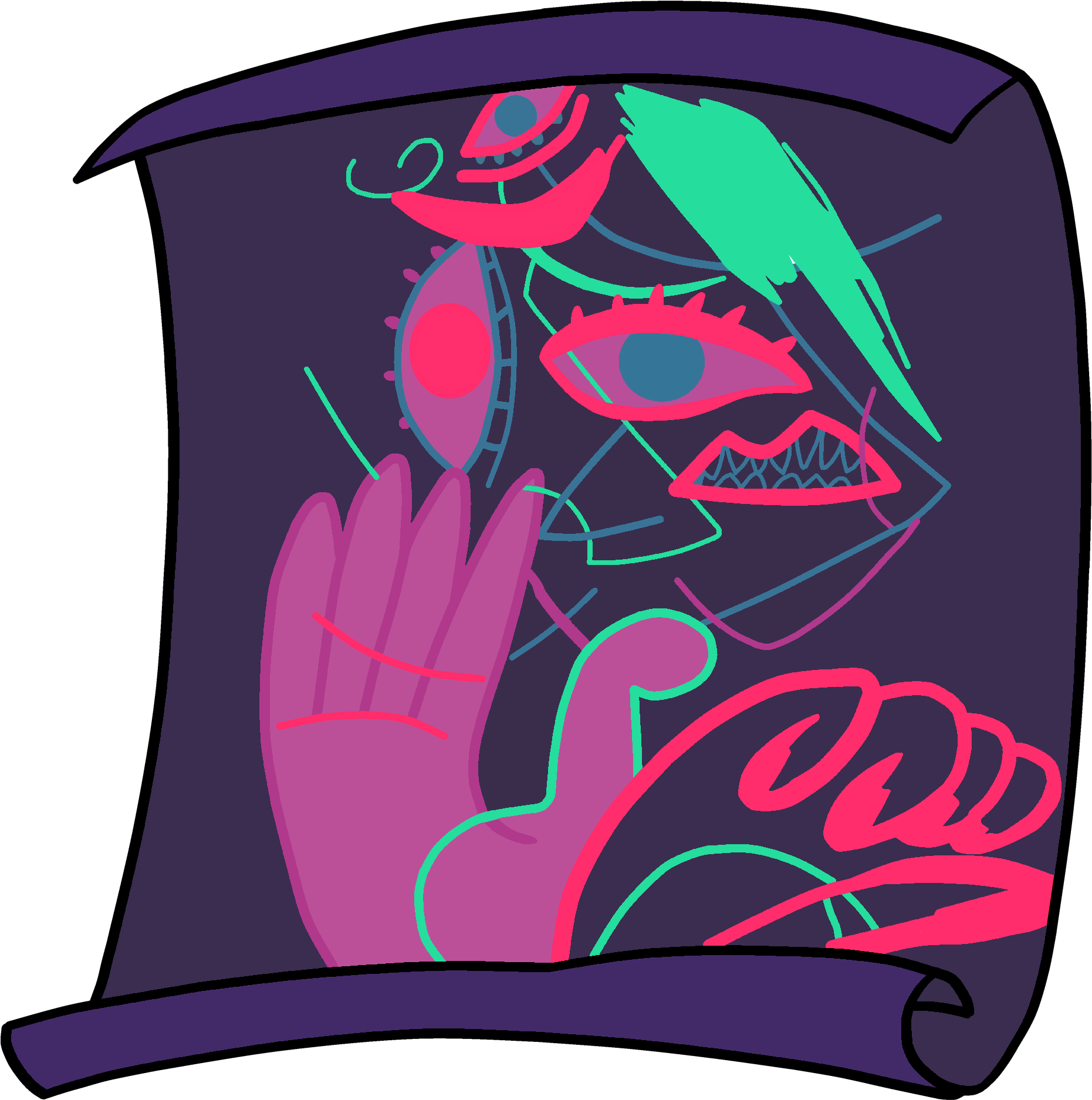 Evil Spirit Png Svg Transparent - Steven Universe Evil Spirit Scroll (2020x1968)