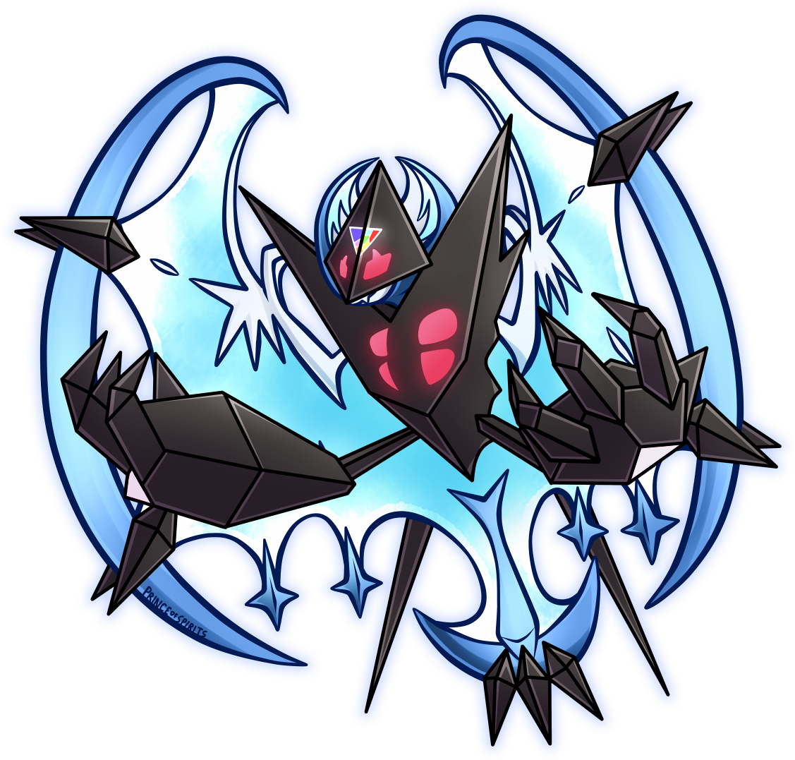 Pokemon Clipart Lunala - Ultra Lunala (1136x1128)