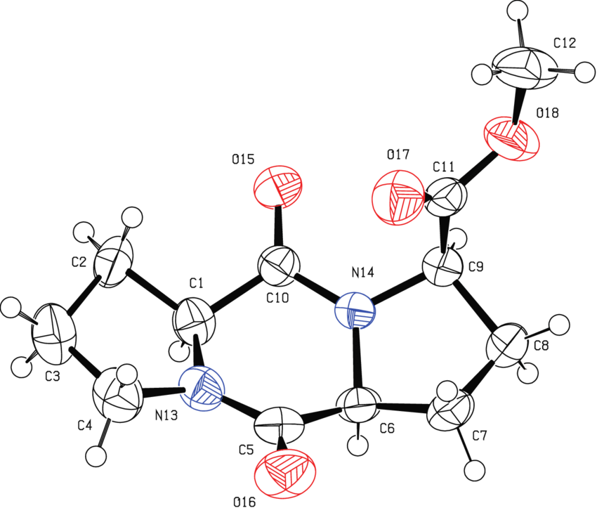 Ortep Projection Of Compound 15a, Ellipsoid Probability - Ortep Projection Of Compound 15a, Ellipsoid Probability (850x723)