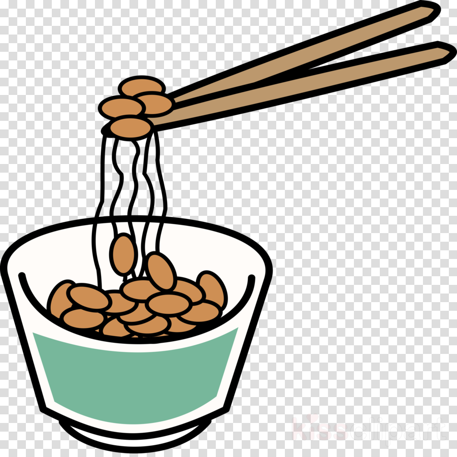Natto Cartoon Clipart Japanese Cuisine Nattō Clip Art - Clip Art (900x900)