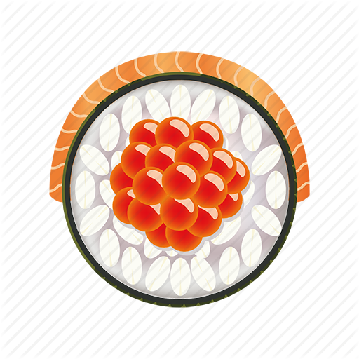 Orange Clipart Japanese Cuisine Nürnberg Sushi - Circle (512x512)