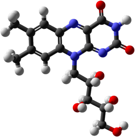 Riboflavin 3d Balls - Riboflavin Molecule (480x480)
