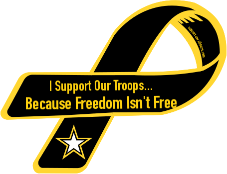 Freedom Isn/'t Free Ribbon Magnet Car Auto Refrigerator - Us Army Veteran (455x350)