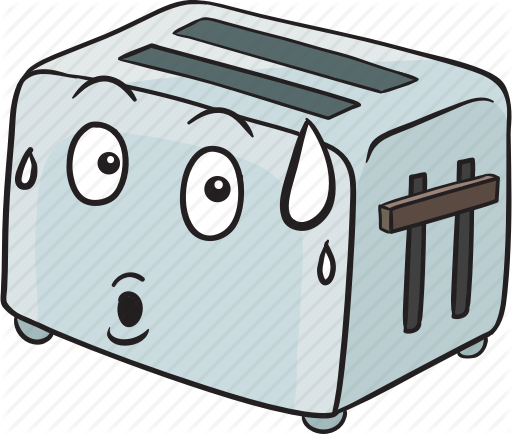 Svg Freeuse Cartoon Smileys By Vector Toons Face Smiley - Toaster With A Face (512x434)