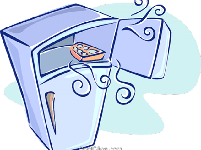 Office Clipart Refrigerator - Freezer Clipart Png (640x480)