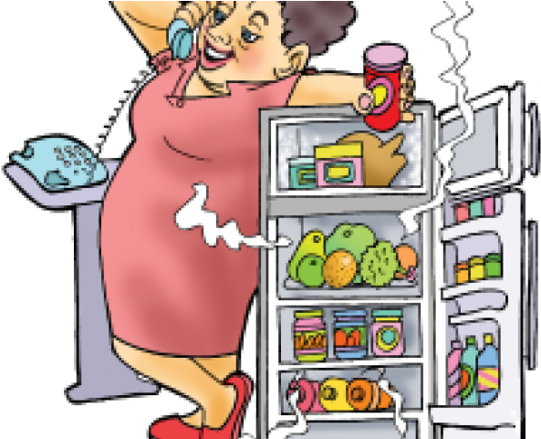 Refrigerator Clipart Wastage Electricity - Cartoon (640x480)