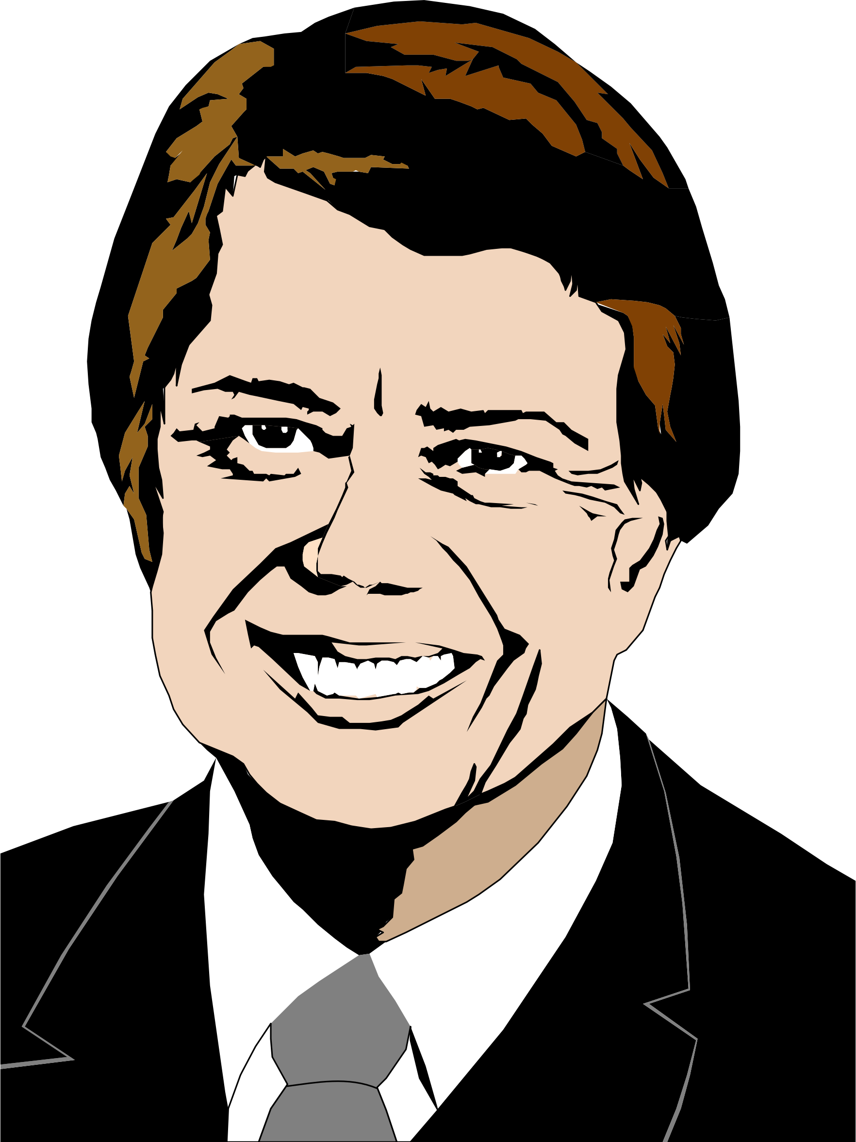 Clipart Jimmy Carter Rh Openclipart Org - Jimmy Carter (1764x2354)