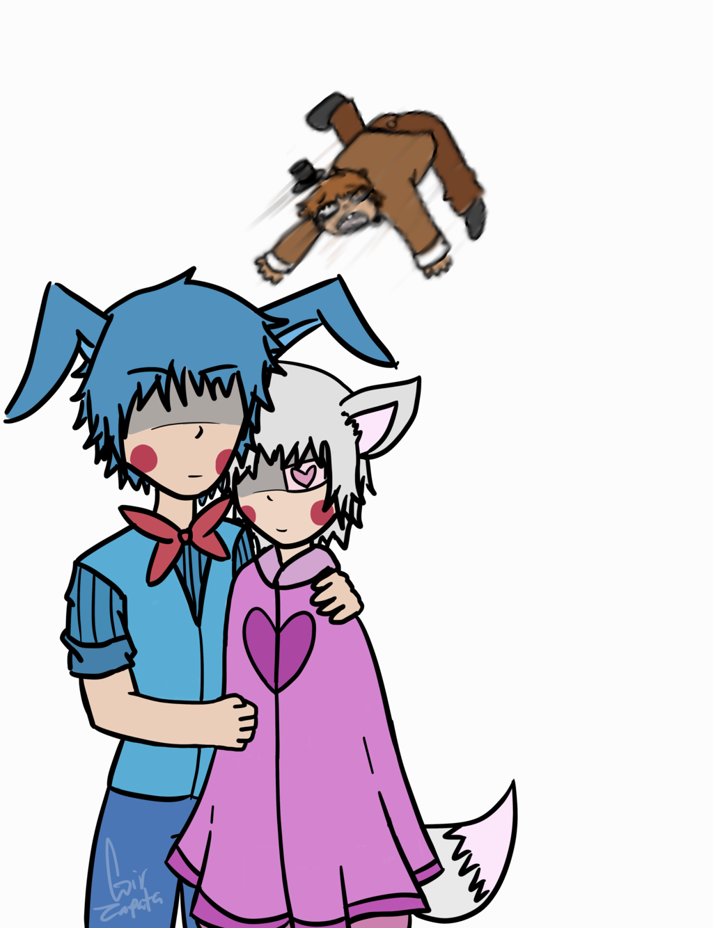 176 Meme Cartoons Cliparts For Your Inspiration And - Draw The Squad Meme Fnaf (1024x1334)