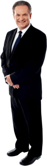 Clip Art Black And White Stock Businessman Clipart - Man In Suit Png (480x687)