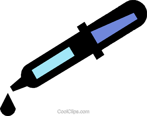 Eye Dropper Royalty Free Vector Clip Art Illustration - Eye Dropper Royalty Free Vector Clip Art Illustration (480x380)