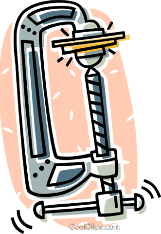 C Clamp Royalty Free Vector Clip Art Illustration - C Clamp Royalty Free Vector Clip Art Illustration (331x480)