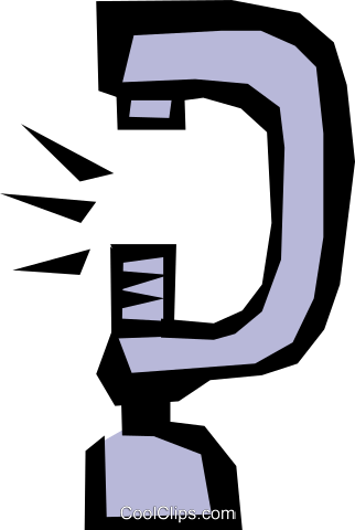 Clamp Royalty Free Vector Clip Art Illustration - Clamp Royalty Free Vector Clip Art Illustration (322x480)