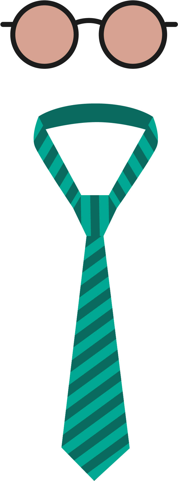 Clip Art Transparent Stock Necktie Fathers Day Computer - Tie And Glasses Png (2173x2390)