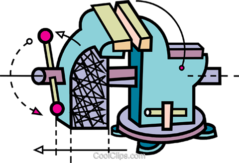 Vices And Clamps Royalty Free Vector Clip Art Illustration - Vices And Clamps Royalty Free Vector Clip Art Illustration (480x328)