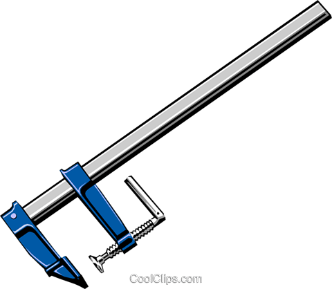 Clamp Royalty Free Vector Clip Art Illustration - Parallel (480x418)