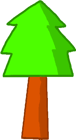 Svg Royalty Free Library Image Png Object Shows - Bfdi Pine Tree (854x480)
