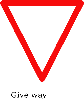 Indian Road Sign Give Way - Svg-edit (512x404)