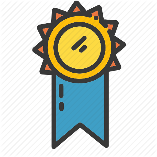 Graduation Clipart Medal - Trophy Ribbon (512x512)