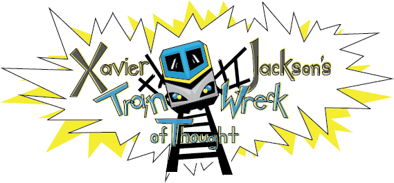 Xavier Jackson's Train Wreck Of Thought - Graphic Design (569x265)