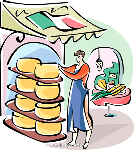 Clip Art Free Download Italian Food At Getdrawings - Cheese Market Clipart (431x480)
