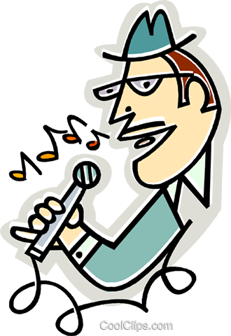 Singers Royalty Free Vector Clip Art Illustration - Clip Art Male Singer (330x480)