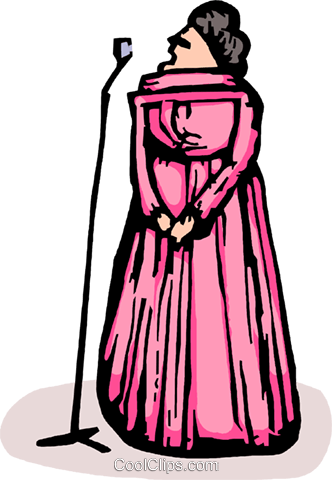 Singer Royalty Free Vector Clip Art Illustration - Illustration (332x480)