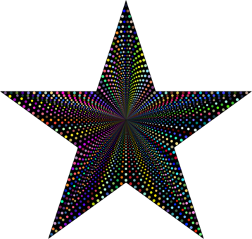 Phoenix Red Star Vapor Five-pointed Star - Walk Of Fame Star (358x340)
