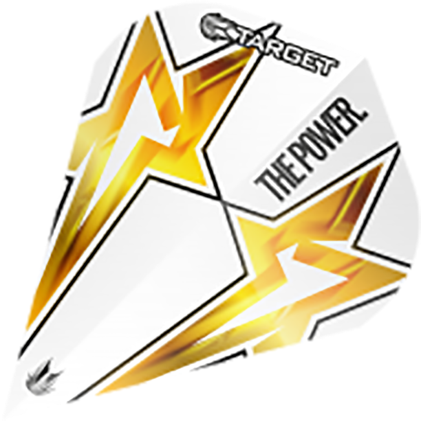 Target Power Star Vapor S Gen 3 Vision Dart Flights - Target Phil Taylor Power Star White Air Dart Flights (800x800)