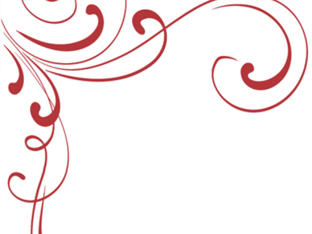 Curl Clipart Simple Design - Black And White Wedding Invitations (640x480)