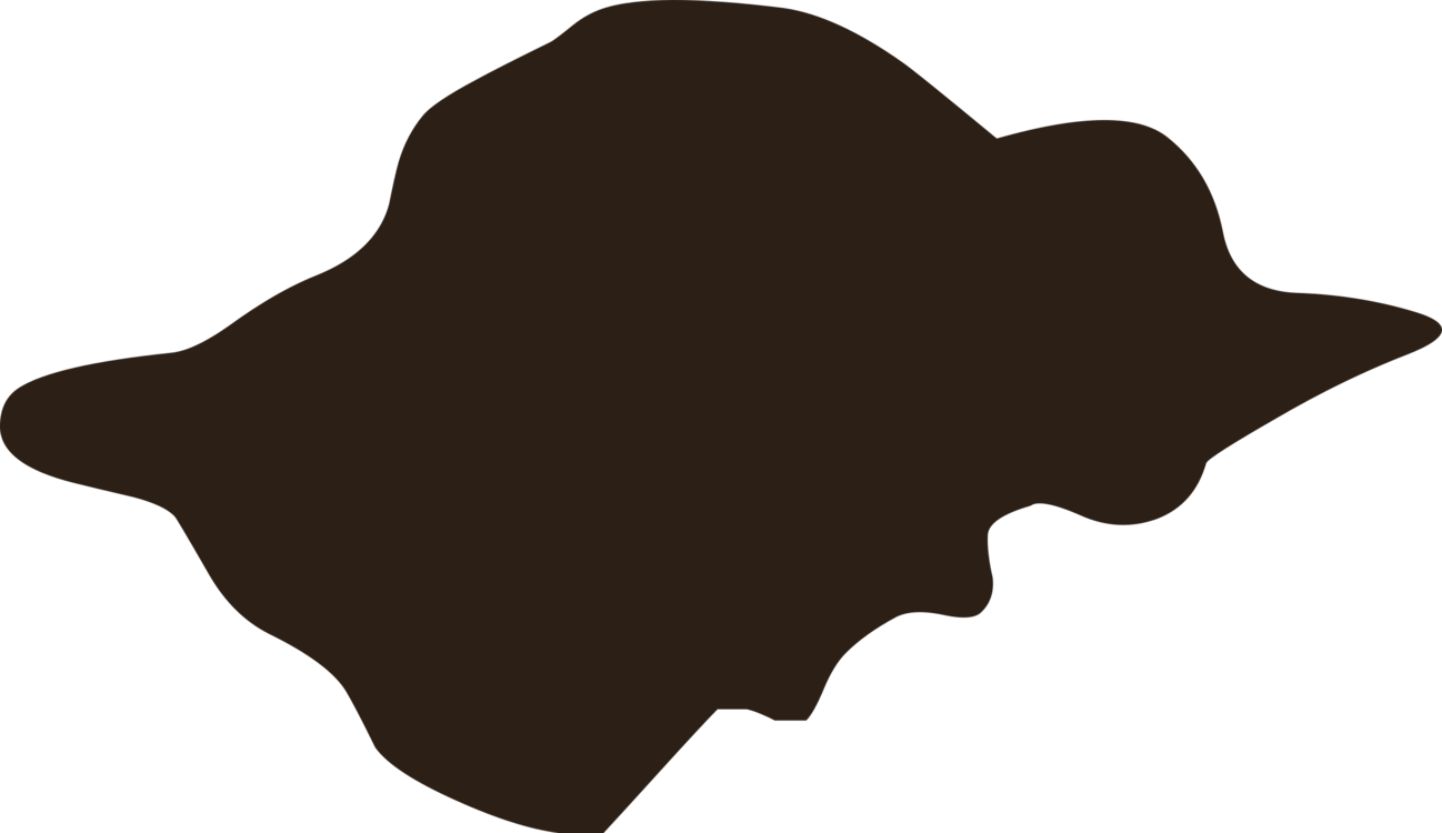 Silhouette Leaf Black M - Clip Art (1298x750)