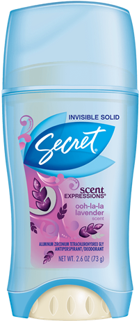 Scent Expressions Invisible Solid Deodorant Secret - Secret Deodorant Ooh La La Lavender (460x460)
