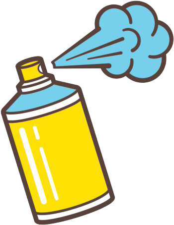 Deodorant - Spray Paint Can Vector (470x500)