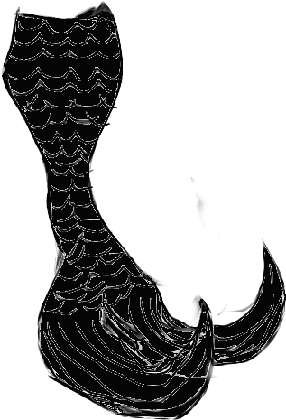 Black Mermaid Tail Png By Cookiebaby722 On Clipart - Drawing (800x600)