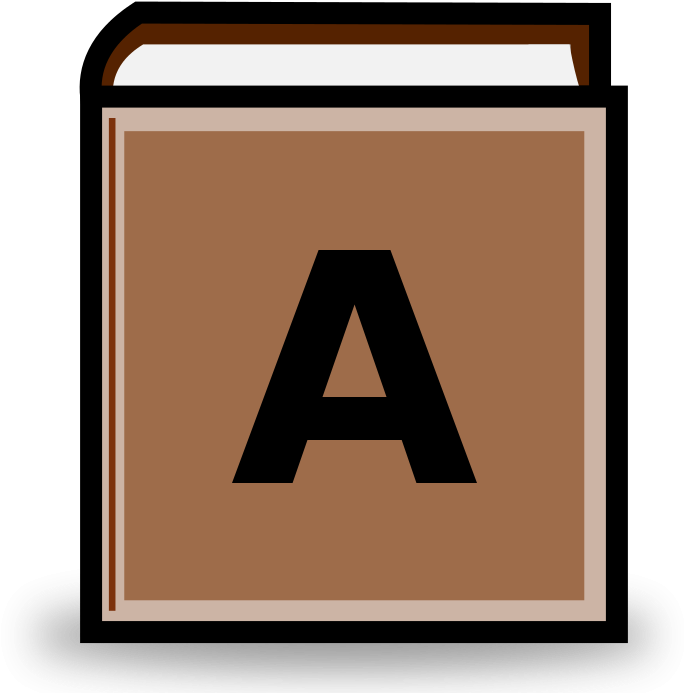 Free Brown Fat Book - Clip Art (800x800)